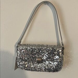 Silver Sequin Women's Bag